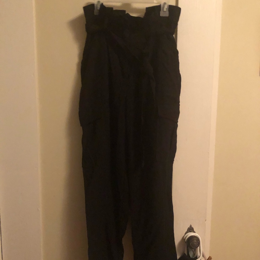 Black H&M Paperbag Trousers